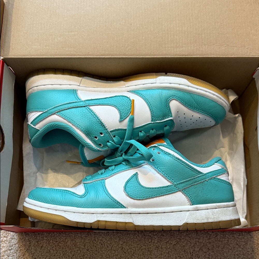 Nike dunk low washed real-kumquat